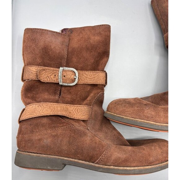 EMU Womens Boots 9 Ainslie Brown Suede Mid-Calf‎ Boots Casual Fall Western - Picture 2 of 8